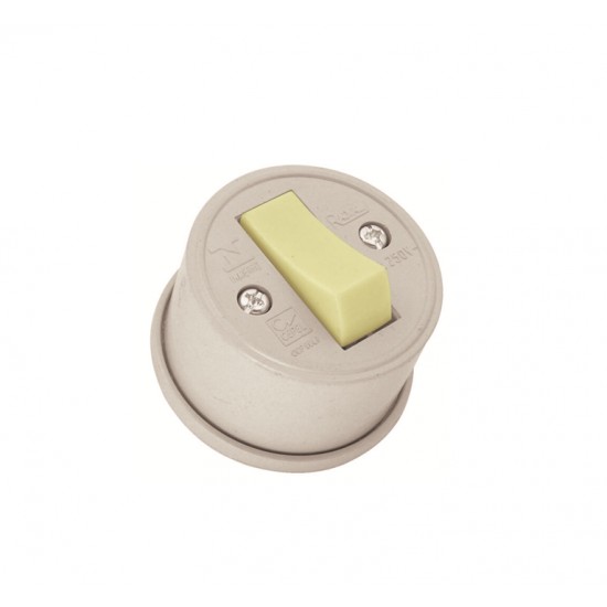 INTERRUPTOR EXTERNO SIMPLES REDONDO RADIAL CZ PC 1