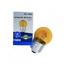 LAMP.BOLINHA BRASFORT  7X127V AMBAR PC 1