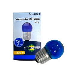 LAMP.BOLINHA BRASFORT  7X220V AZUL PC 1