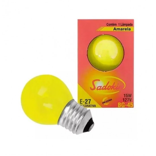 LAMP.BOLINHA SADOKIN 15X127V AM PCTE 1