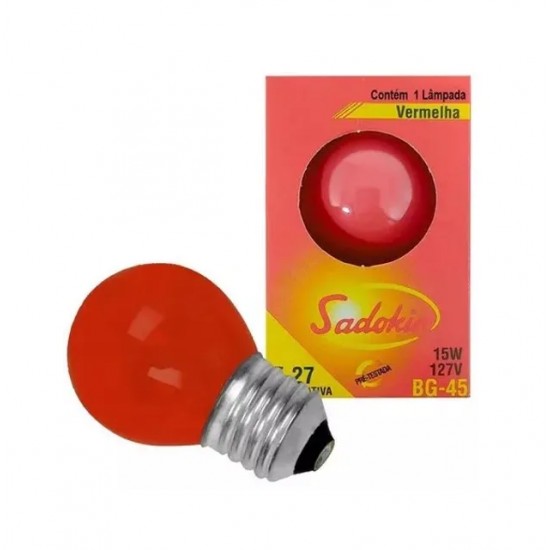 LAMP.BOLINHA SADOKIN 15X127V VM PCTE 1