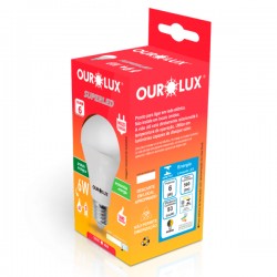LAMP.BULBO LED OUROLUX   6W BIV 6500K CX 20021 PC 1