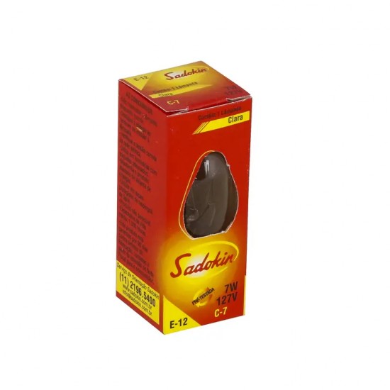LAMP.CHUPETA C7 SADOKIN E12 7X127V CLARA CF 1
