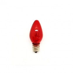 LAMP.CHUPETA C7 SADOKIN E12 7X127V VERMELHA CF 1