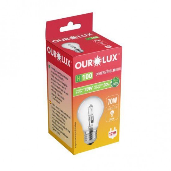 LAMP.ECO HALOGEN OUROLUX  70X127 CLARA UN 1