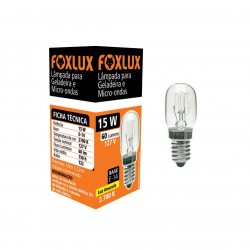 LAMP.GELAD/MICROON FOXLUX 15X127V E14  PC 1