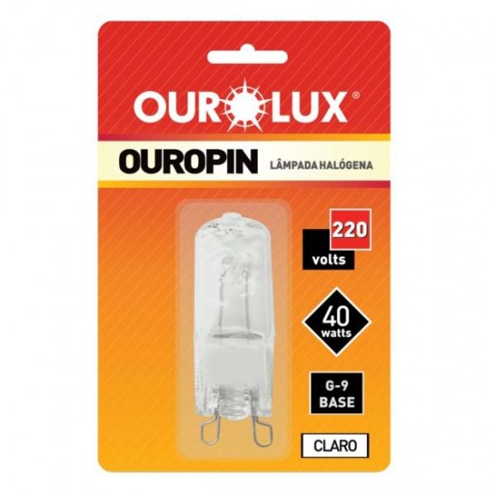 LAMP.HALOGENA OUROPIN G9 CLARA 40WX220V PC 1
