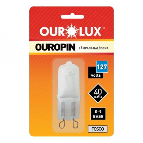 LAMP.HALOGENA OUROPIN G9 FOSCA 40WX127V PC 1