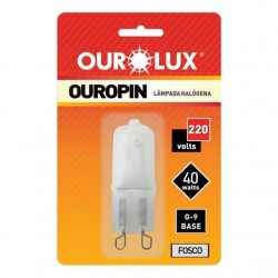 LAMP.HALOGENA OUROPIN G9 FOSCA 40WX220V PC 1
