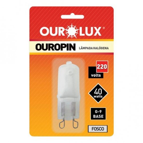 LAMP.HALOGENA OUROPIN G9 FOSCA 40WX220V PC 1