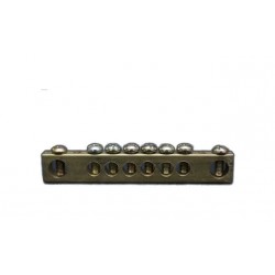 BARRAMENTO BRUM NEUTRO/TERRA COM SUPORTE 6/8 CINZA PC 1