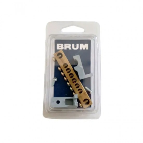 BARRAMENTO BRUM NEUTRO/TERRA COM SUPORTE 6/8 CINZA PC 1