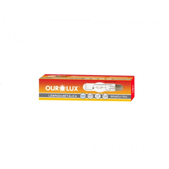 LAMP.VAPOR METALICO OUROLUX 400W TUBOLAR E40 5000K PC 1
