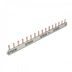 BARRAMENTO STECK DIN MONO 16 2X8 285MM S1F285B 80A PC 1