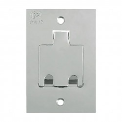 LINHA PISO OLIVO PLACA INOX 4X2 2RJ PC 1