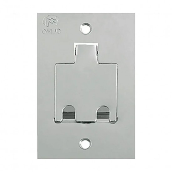 LINHA PISO OLIVO PLACA INOX 4X2 2RJ PC 1