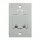 LINHA PISO OLIVO PLACA INOX 4X2 2RJ PC 1