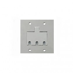 LINHA PISO OLIVO PLACA INOX 4X4 3RJ PC 1