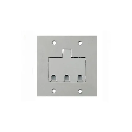 LINHA PISO OLIVO PLACA INOX 4X4 3RJ PC 1