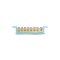BARRAMENTO STECK NEUTRO 08 AZUL 12/16 DIN SBN8 PC 1