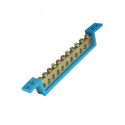 BARRAMENTO STECK NEUTRO 11 AZUL 36/48 DIN SBN11 PC 1