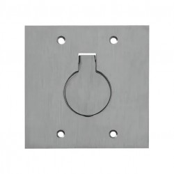 LINHA PISO STAMPLAC PLACA ALUMINIO 4X4 1 TOMADA PC 1