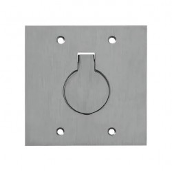 LINHA PISO STAMPLAC PLACA ALUMINIO 4X4 1 TOMADA PC 1
