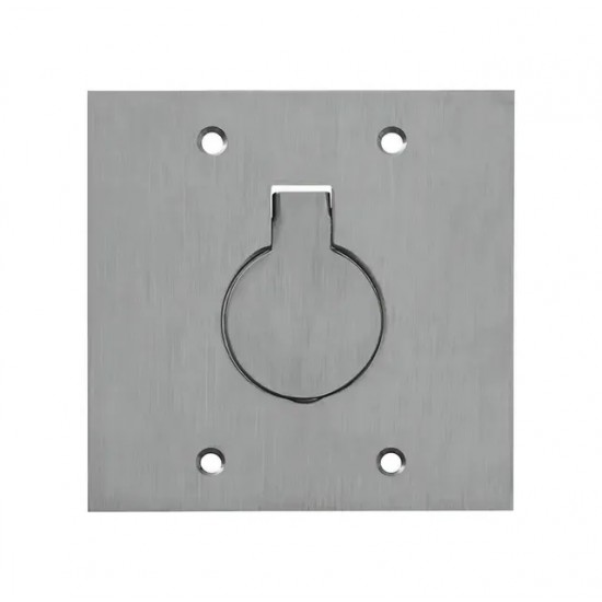 LINHA PISO STAMPLAC PLACA ALUMINIO 4X4 1 TOMADA PC 1