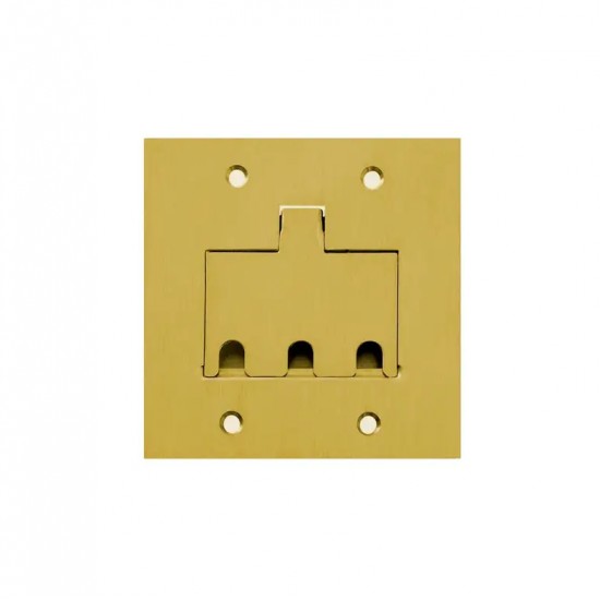 LINHA PISO STAMPLAC PLACA LATAO 4X4 3RJ45/RJ11 PC 1