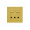 LINHA PISO STAMPLAC PLACA LATAO 4X4 3RJ45/RJ11 PC 1