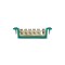 BARRAMENTO STECK TERRA 06 VERDE 05/08 DIN SBT6 PC 1