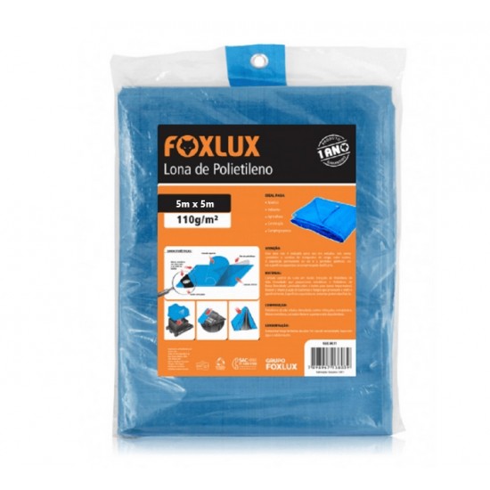 LONA DE POLIETILENO AZUL 5 X 5 UN 1