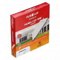 LUMIN LED ALUM OUROLUX EMB QUAD 18W 6500K 218MM PC 1