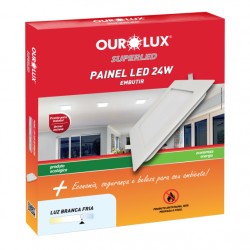 LUMIN LED ALUM OUROLUX EMB QUAD 24W 4000K 295MM PC 1