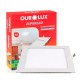 LUMIN LED ALUM OUROLUX EMB QUAD 24W 6500K 295MM PC 1