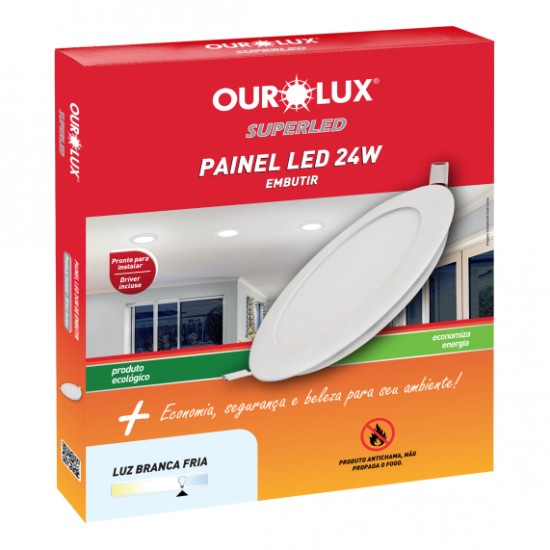 LUMIN LED ALUM OUROLUX EMB RED  24W 2700K 300MM PC 1