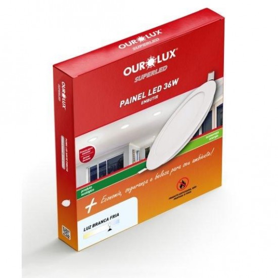 LUMIN LED ALUM OUROLUX EMB RED  36W 6500K 400MM PC 1