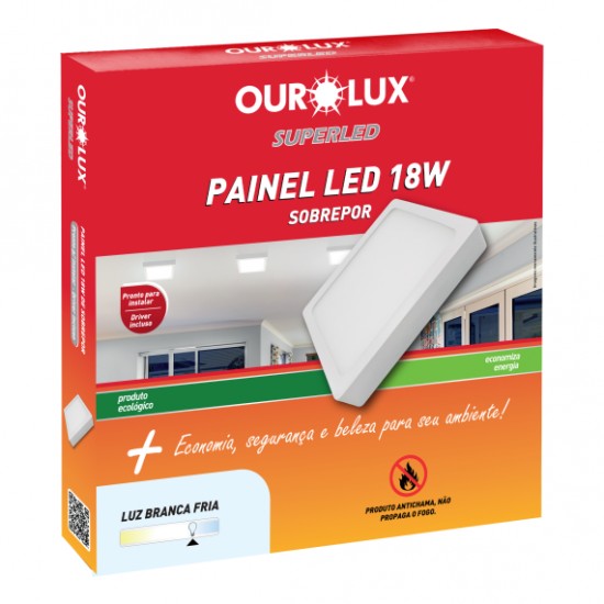 LUMIN LED ALUM OUROLUX SOB QUAD 18W 6500K 207MM PC 1