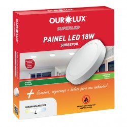 LUMIN LED ALUM OUROLUX SOB RED  18W 4000K 218MM PC 1