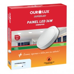 LUMIN LED ALUM OUROLUX SOB RED  36W 6500K 400MM PC 1