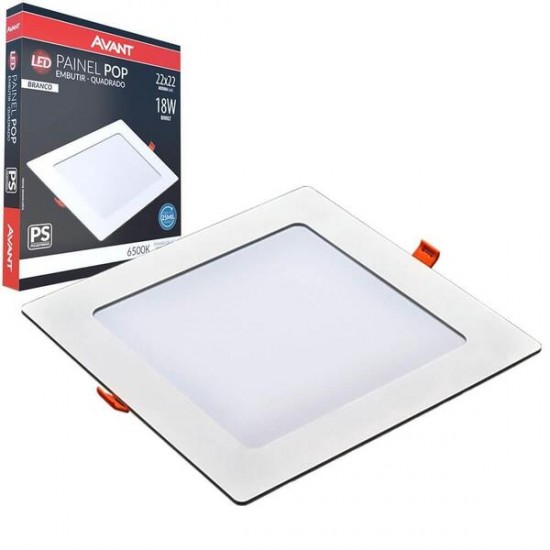 LUMIN.LED AVANT EMB QUAD PLAST 18W 6500K BC 213MM PC 1