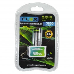BATERIA RECARREGAVEL LITHIUM M.18650 3,7V 3800 MAH CART 1