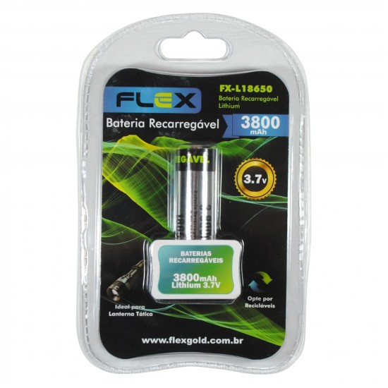 BATERIA RECARREGAVEL LITHIUM M.18650 3,7V 3800 MAH CART 1