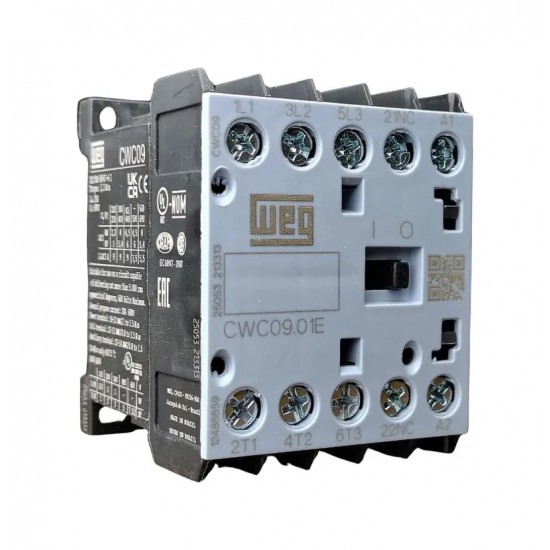 MINI CONTATOR AZUL WEG CWC 9.01  9A 220VCA 60HZ PC 1