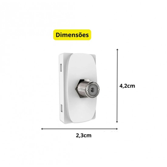 MODULO GRACIA 1 TOMADA COAXIAL 85318 PC 1