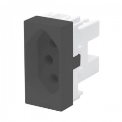 MODULO HABITAT BLACK TOMADA 10A 4034 PC 1