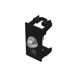 MODULO HABITAT BLACK TV/COAXIAL 4042 PC 1