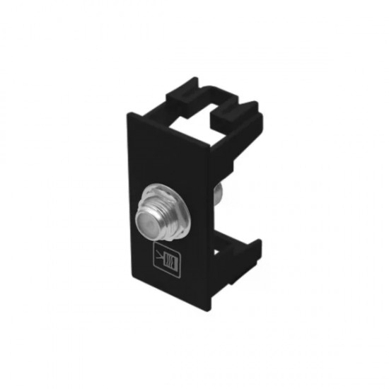 MODULO HABITAT BLACK TV/COAXIAL 4042 PC 1