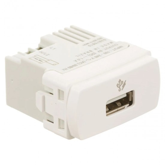 MODULO MILUZ 1 TOMADA USB 2.0 1A BIV S3B70810 CF 1