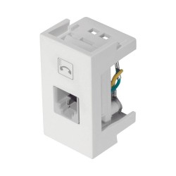 MODULO MODUL/EVID/BLANC+ 1 TOMADA RJ11 2 VIAS 0499 PC 1